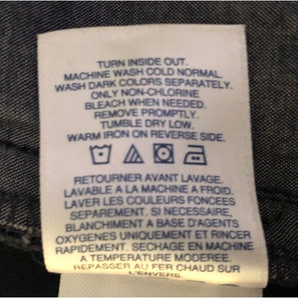 Lands End Square Rigger Corduroy Pant Mens Sz 34x32 Navy Relaxed 5 Pocket Casual - Picture 10 of 10